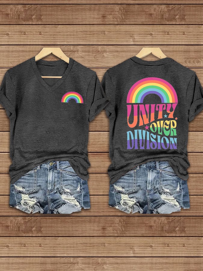 Women's Unity Over Division Print T-shirt