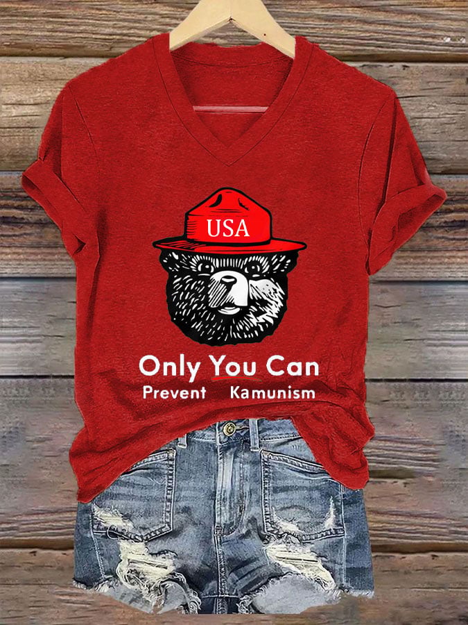 Women's Only You Can Prevent Kamunism Print T-Shirt