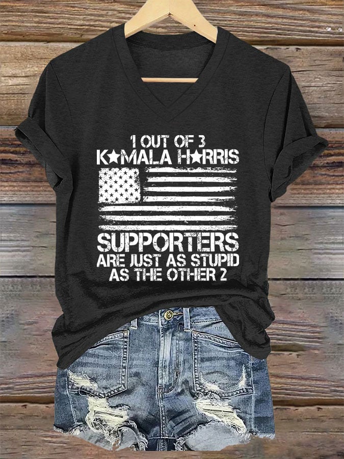 Women's 1 Out Of 3 KH Supporters Are Just As Stupid As The Other 2 Print T-shirt