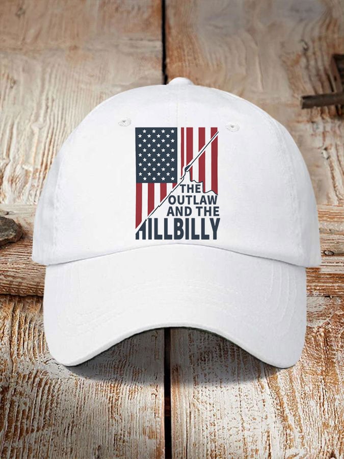 The Outlaw and The Hillbilly print hat