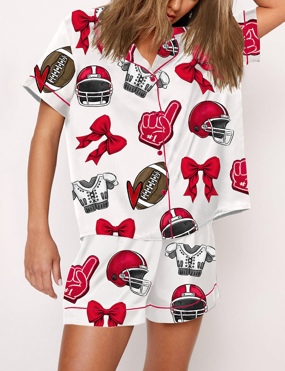 Women's Coquette Football Pajama Set