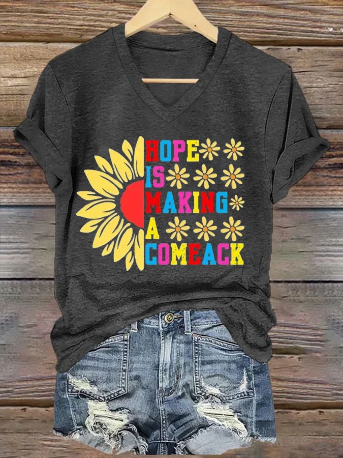 Women's Hope Is Making A Comeback  T-shirt