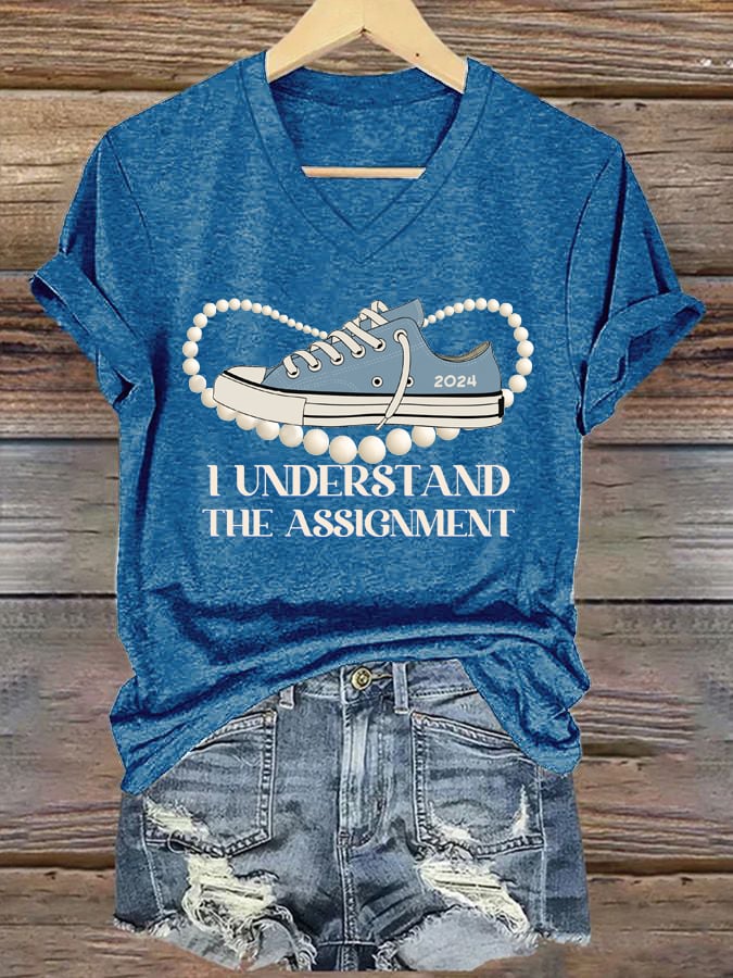 Women's I Understood The Assignment Print T-shirt