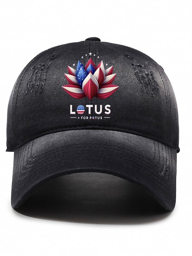 Unisex Lotus For Potus Print Baseball Cap