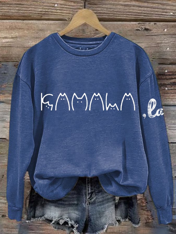 Women's La  Print Casual Sweatshirt