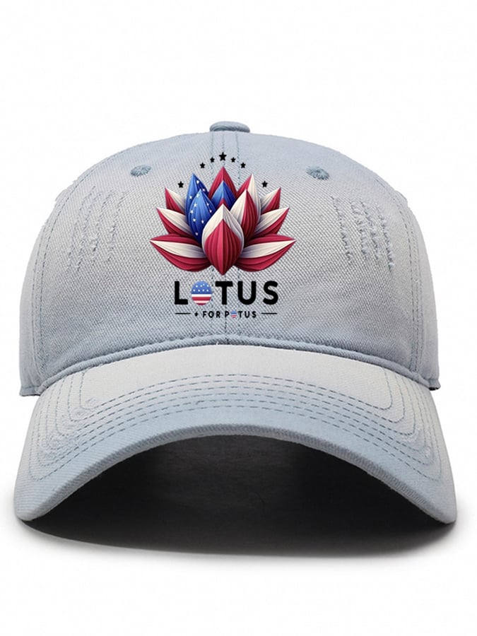 Unisex Lotus For Potus Print Baseball Cap