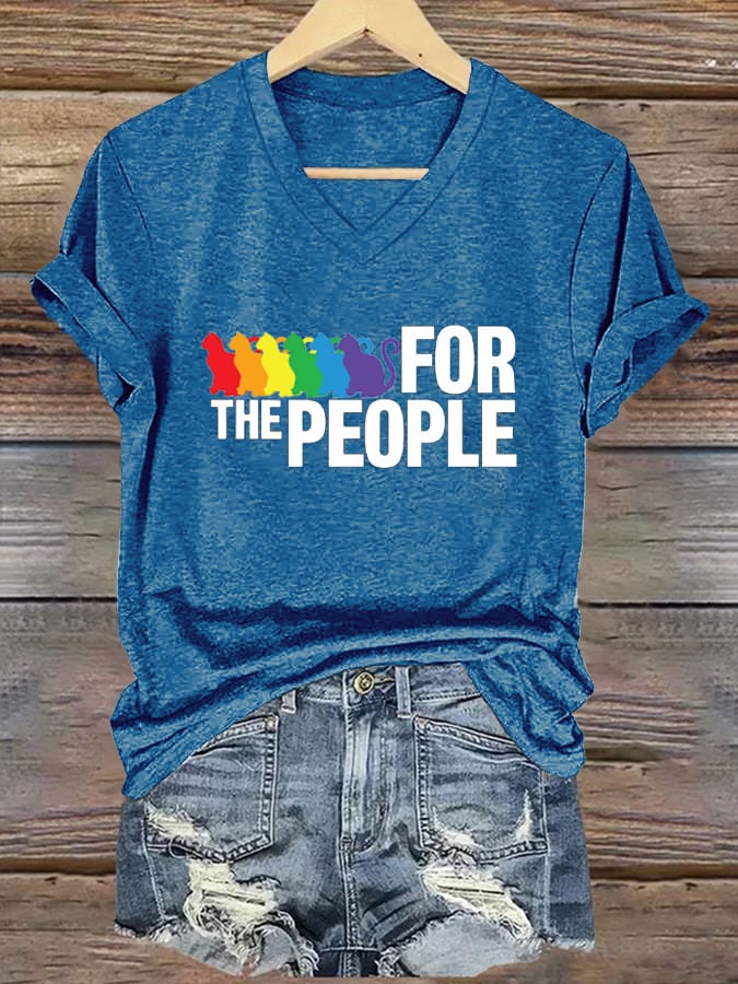 Women's For The People Printed Casual T-Shirt