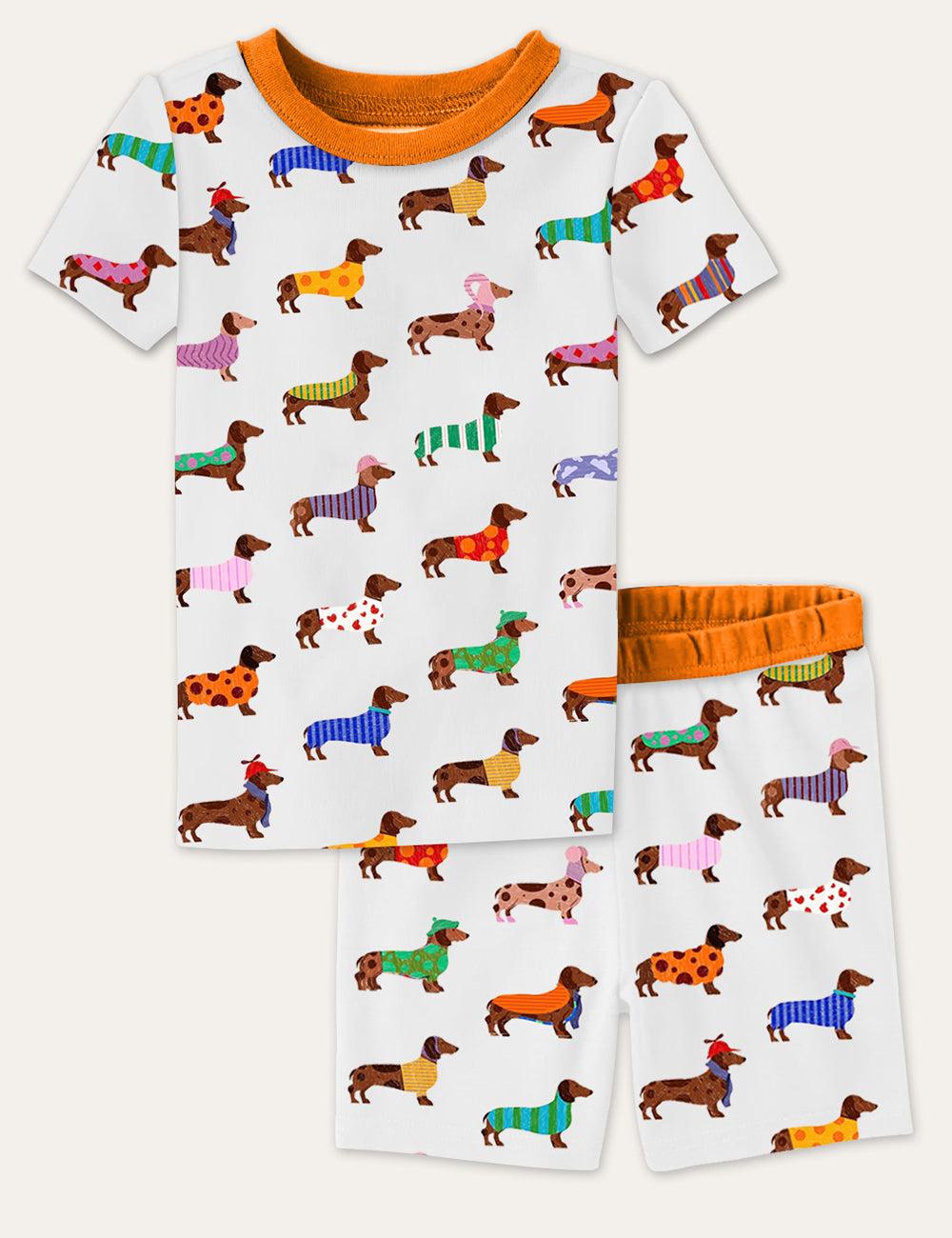 Dachshund Cute Dog Kid's Pajama Set