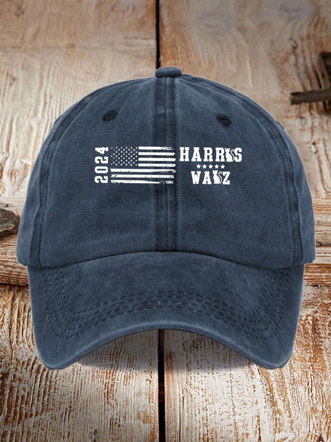 Unisex Harris Walz Print Print Baseball Cap