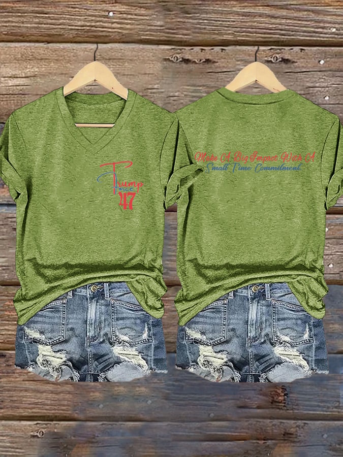 Women'S Make A Big Impact With A Small Time Commitment. Force 47 Print T-Shirt