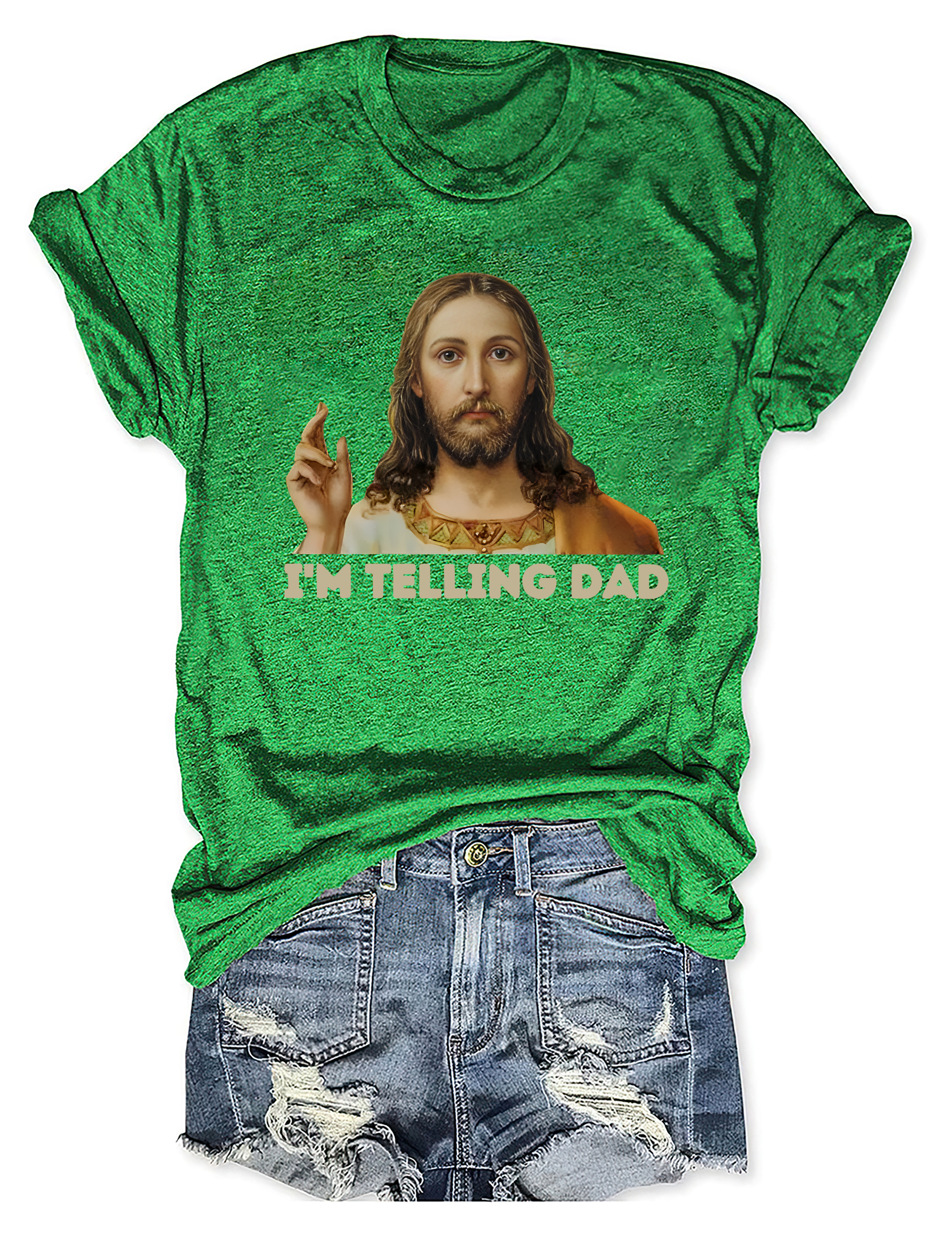 I'm Telling Dad Jesus T-shirt