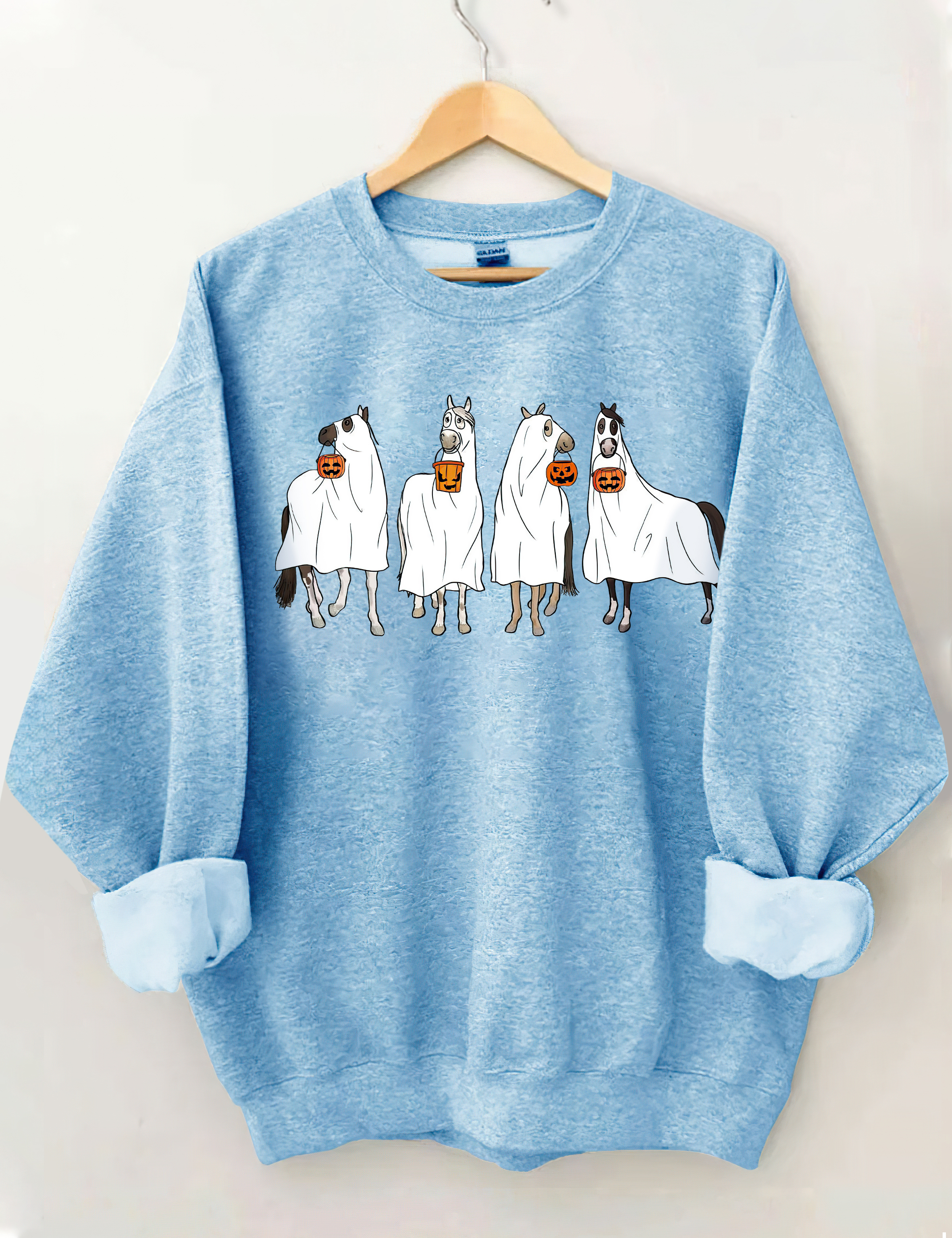 Halloween Horse Ghost Sweatshirt