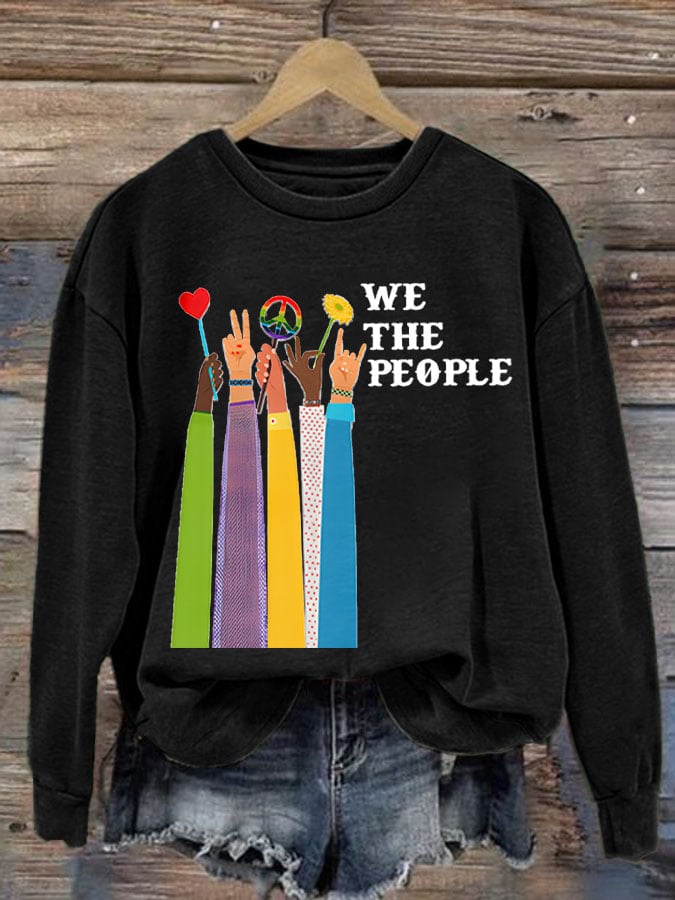 Women'S We The People Peace Printed Sweatshirt