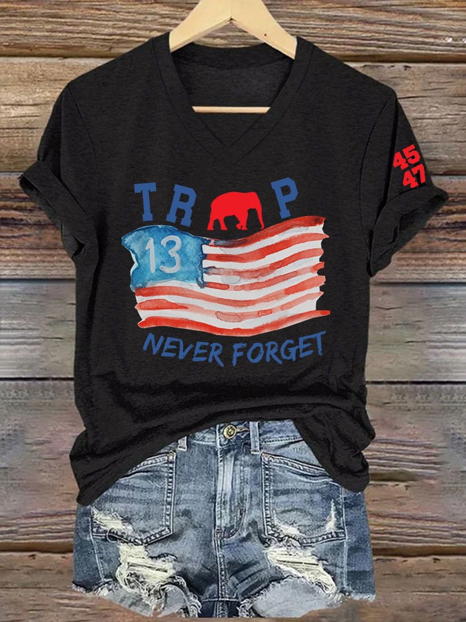 Women'S Remember The 13 Fallen Soldiers Printed T-Shirt