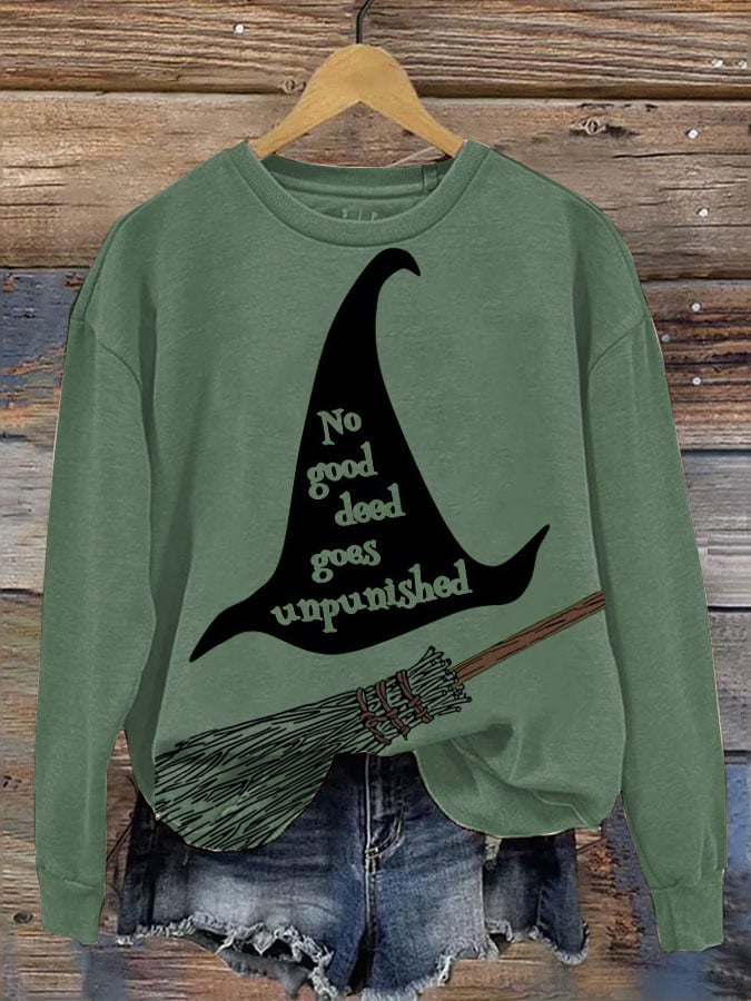 Women's Halloween Printed Casual Sweatshirt