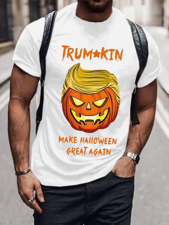 Men's 45-47 printed casual T-shirt