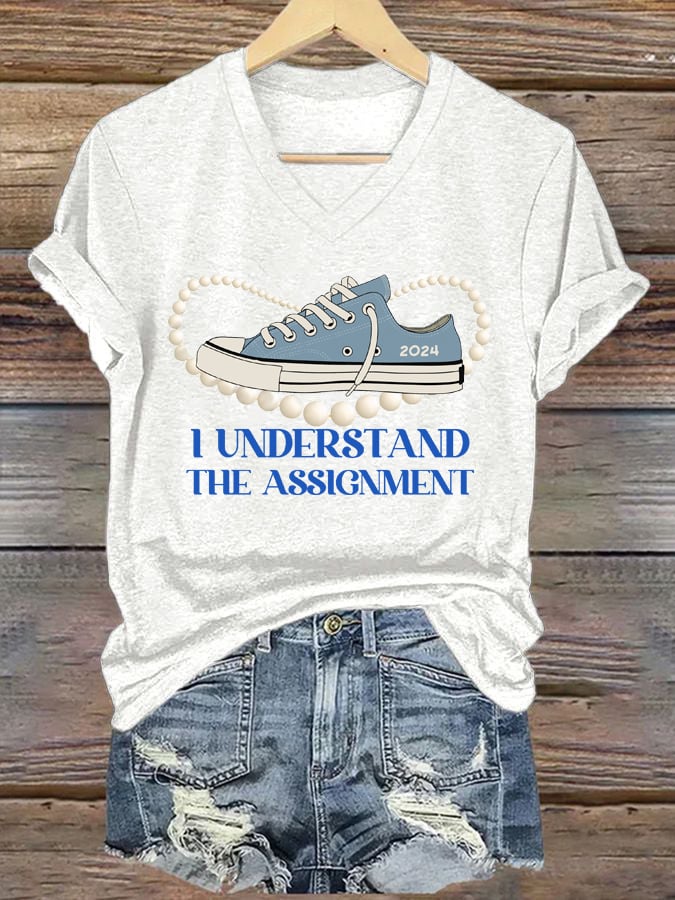 Women's I Understood The Assignment Print T-shirt