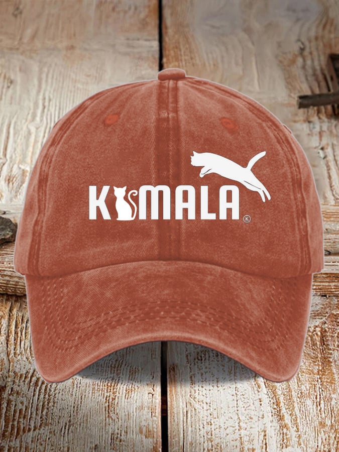 Unisex scab printed washed distressed hat