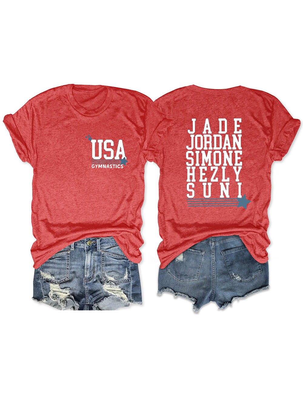 Women's USA Gymnastics Print T-Shirt