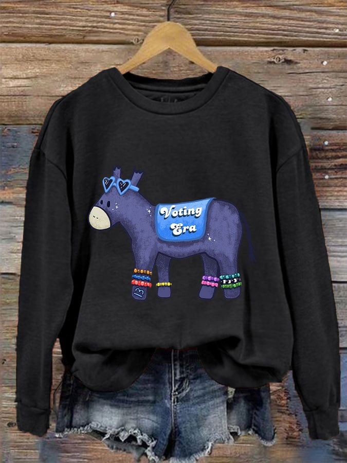 Women's In my voting era Donkey sweatshirt