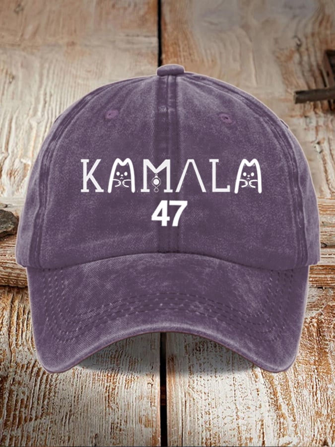 Female kamala general election general washed and distressed hat