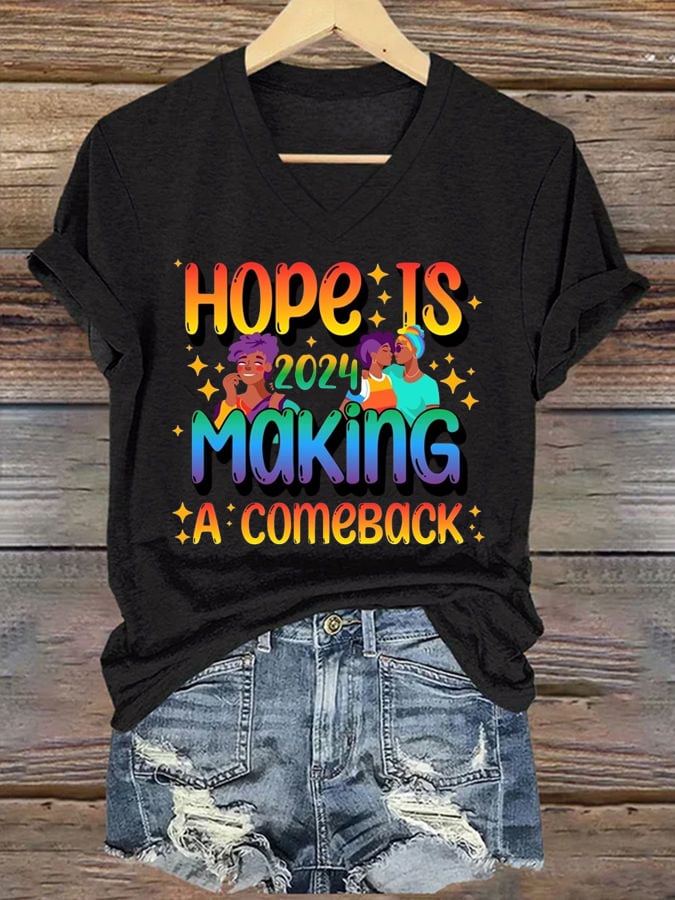 Women's Hope Is Making A Comeback  T-shirt