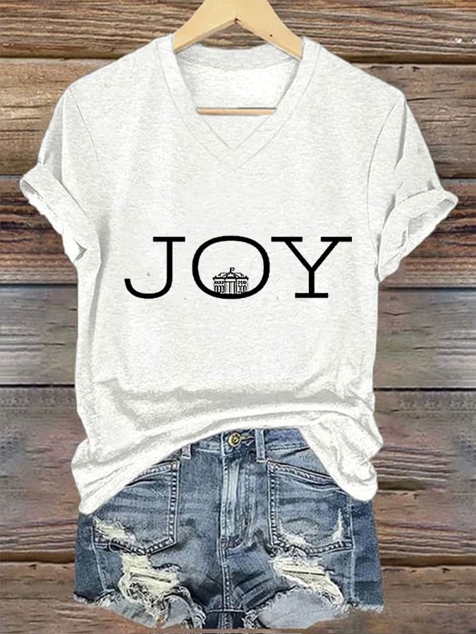 Women's Joy&White House Print T-Shirt