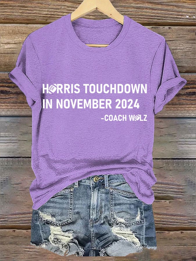 Women's TOUCHDOWN IN NOVEMBER Printed T-shirt