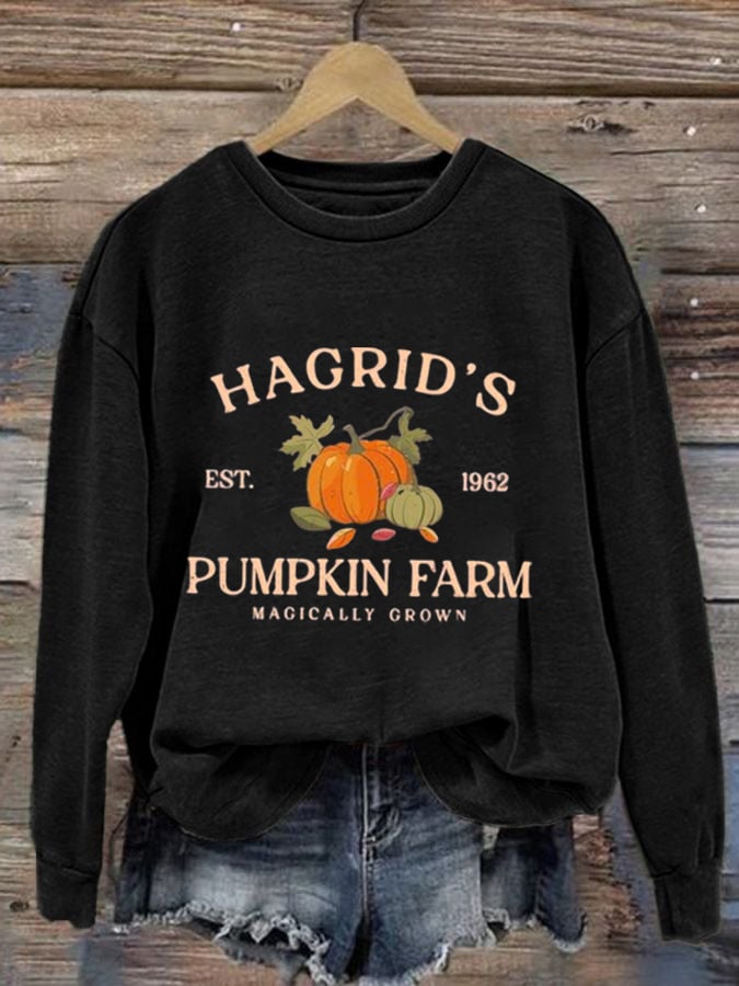 Women's Halloween Printed Sweatshirt