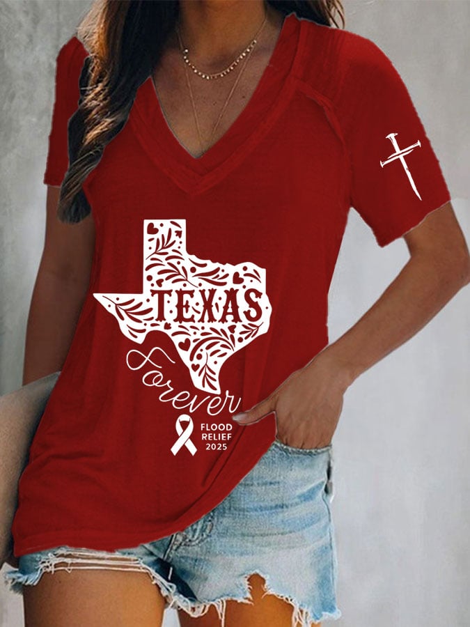 Women's Texas Flood Print T-Shirt