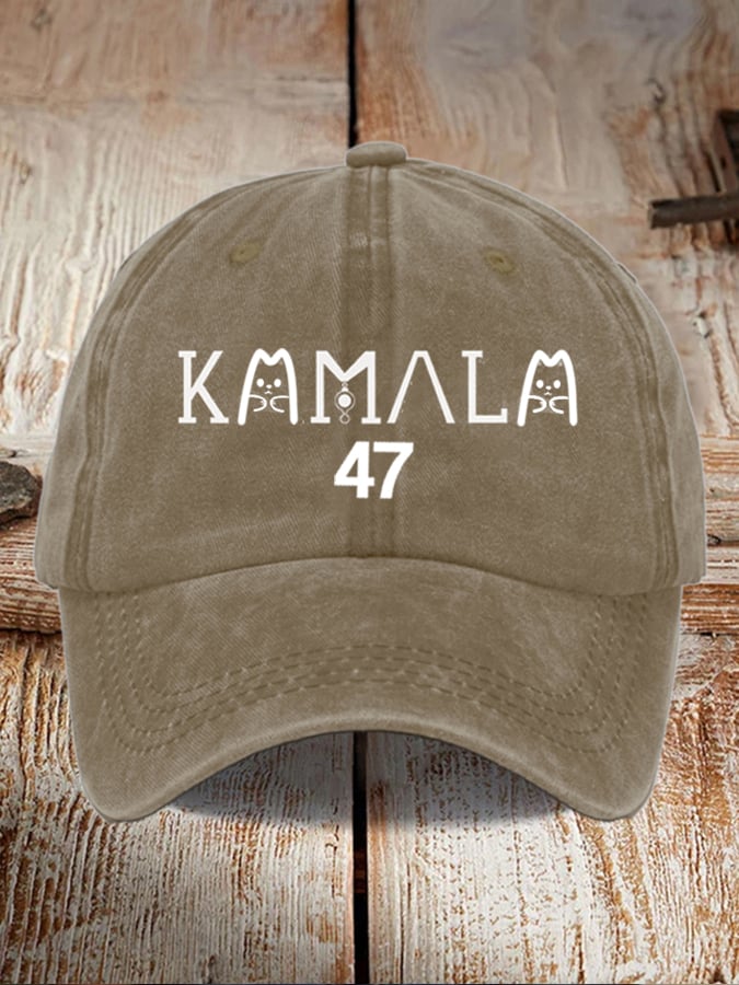 Female kamala general election general washed and distressed hat
