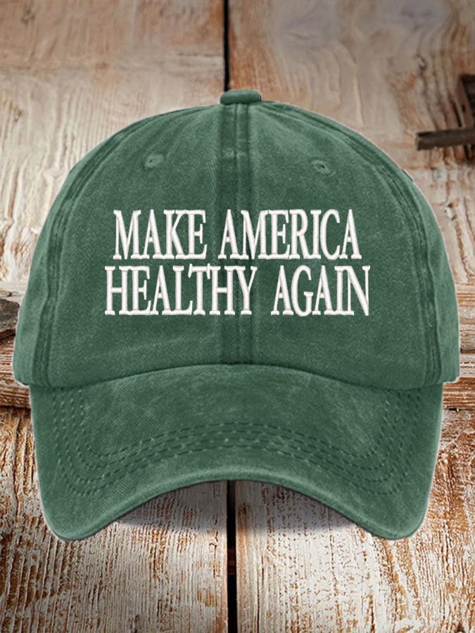 Unisex Make America Healthy Again Print Baseball Cap