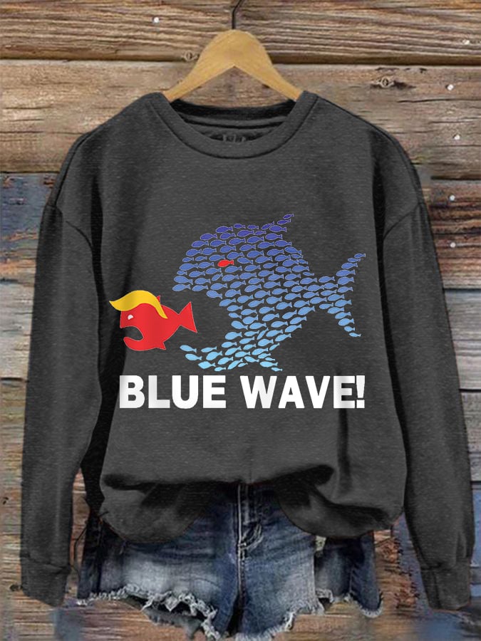 Women's Blue Wave 2024 Casual Sweatshirt