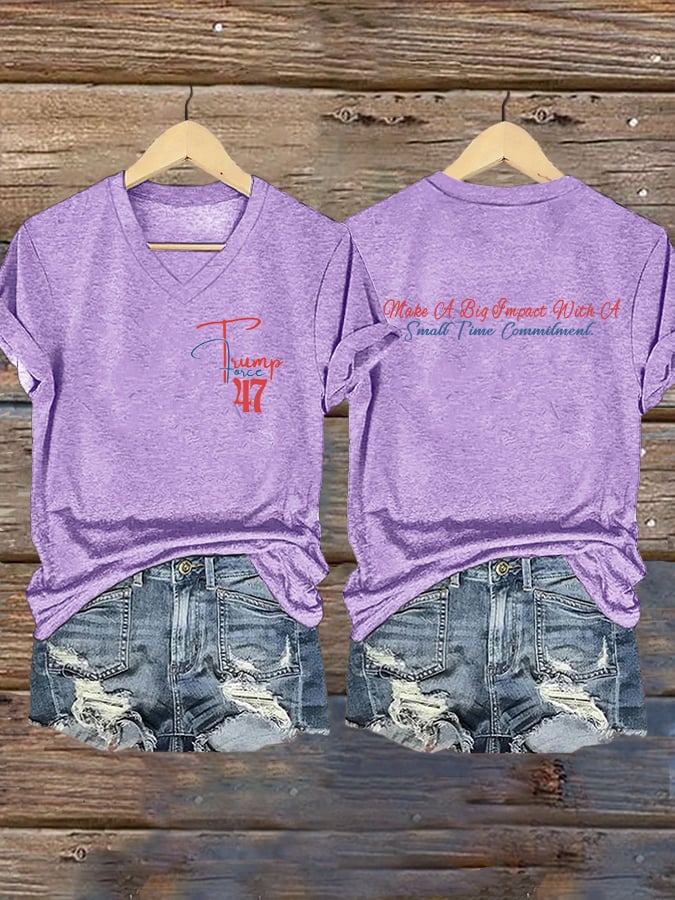 Women'S Make A Big Impact With A Small Time Commitment. Force 47 Print T-Shirt