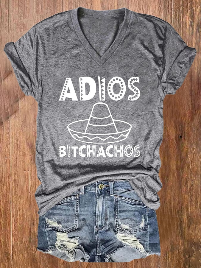 Women's Adios Bitchachos Print T-Shirt