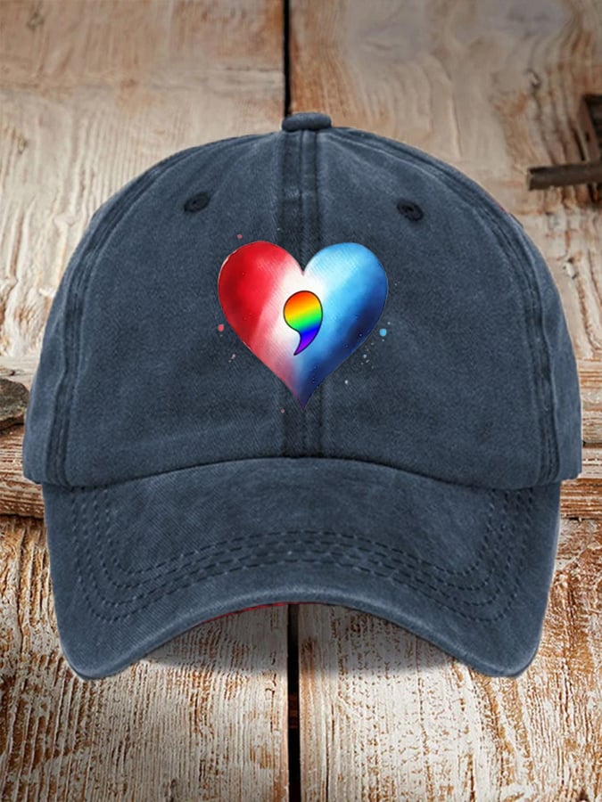 Unisex  Love  Comma Print Baseball Cap
