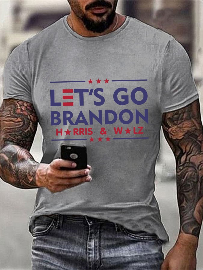 Men's Let's Go Brandon Print T-Shirt