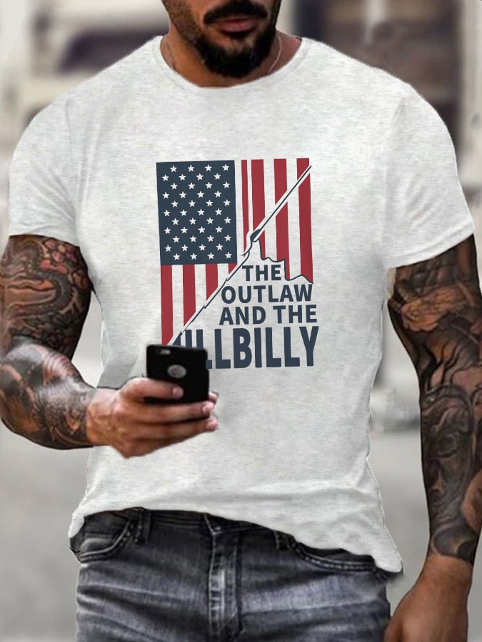 Men's "The Outlaw and The Hillbilly" Print T-Shirt