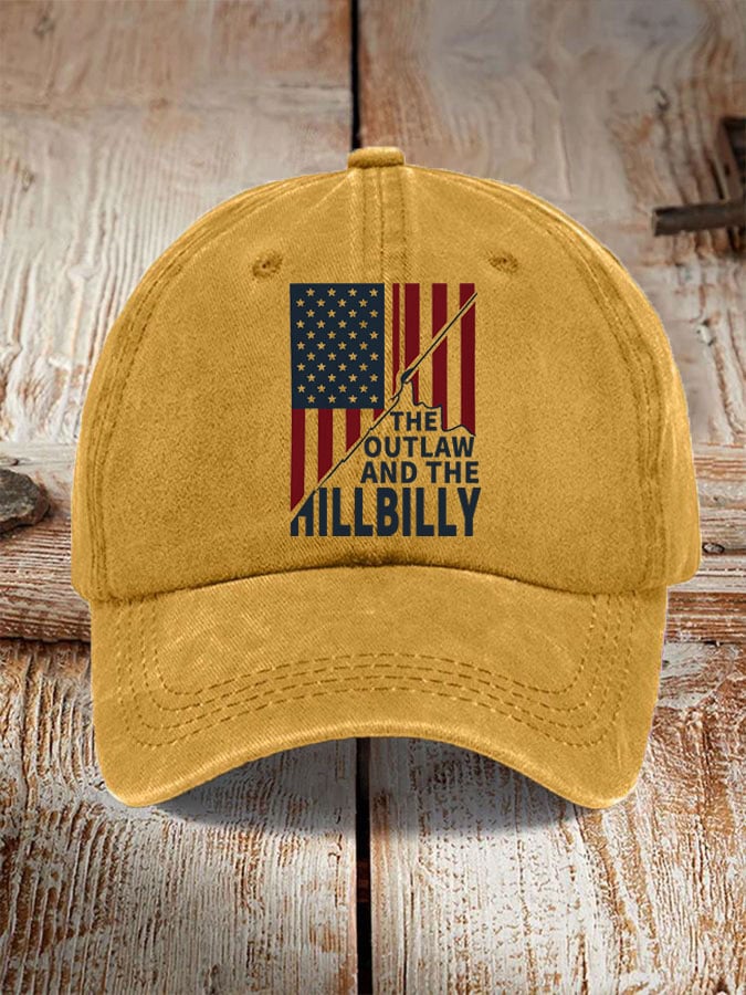 The Outlaw and The Hillbilly print hat