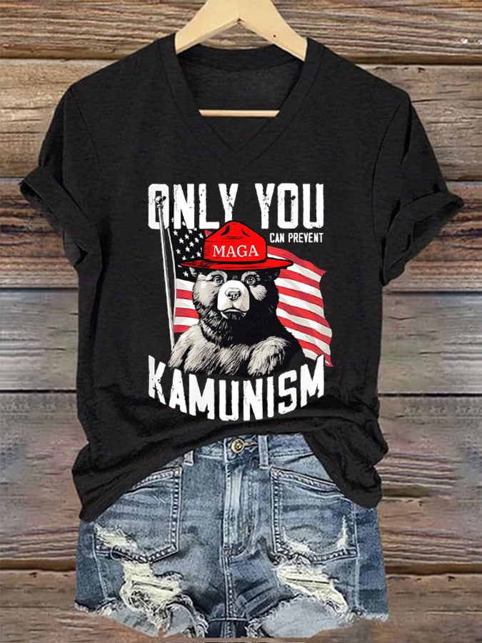 Women's Only You Can Prevent Kamunism Print T-Shirt