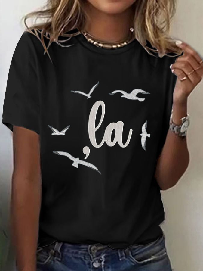 Women's Cat Ladies Print T-Shirt