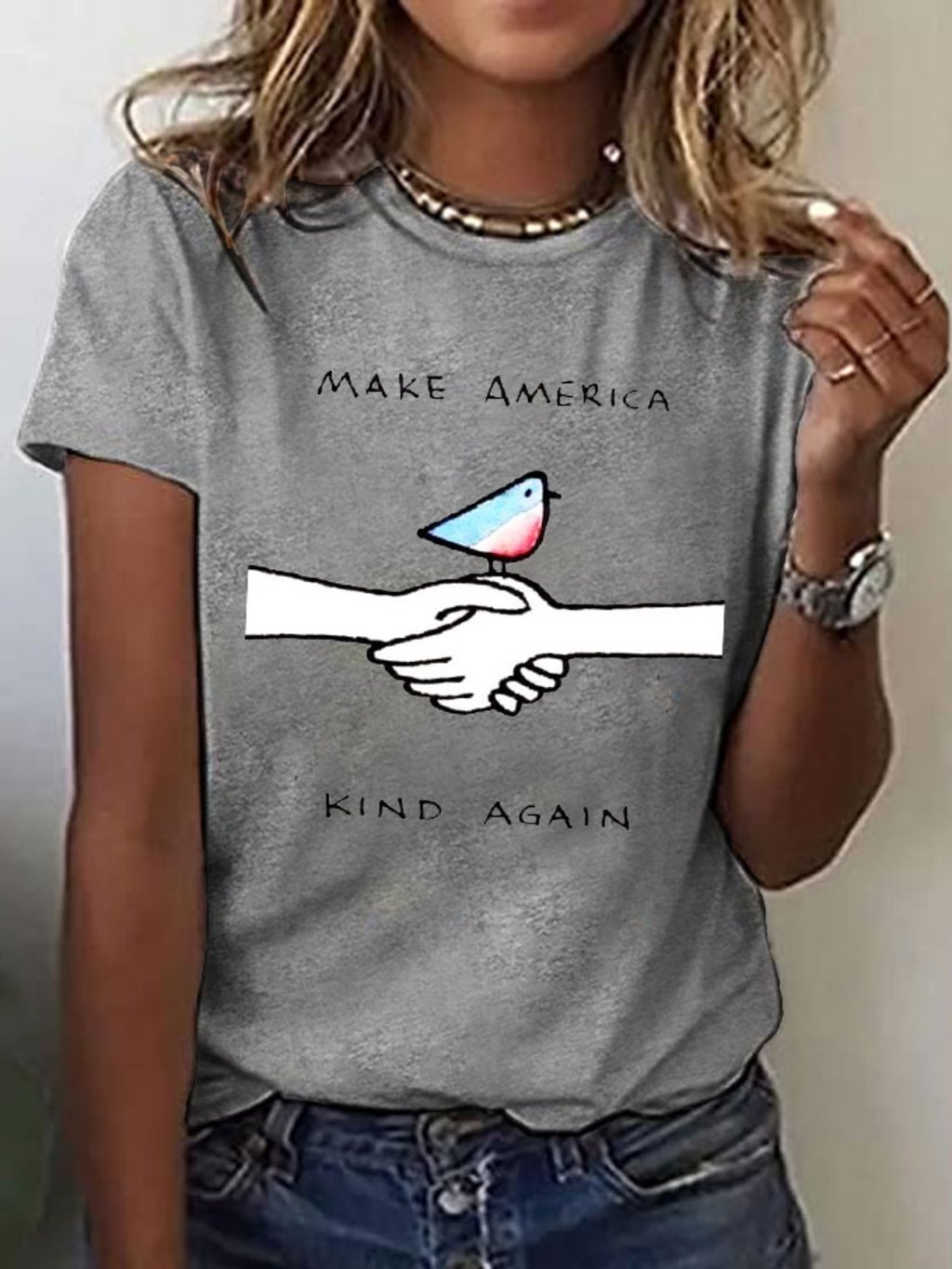 Women's Make America Kind Again Print T-Shirt