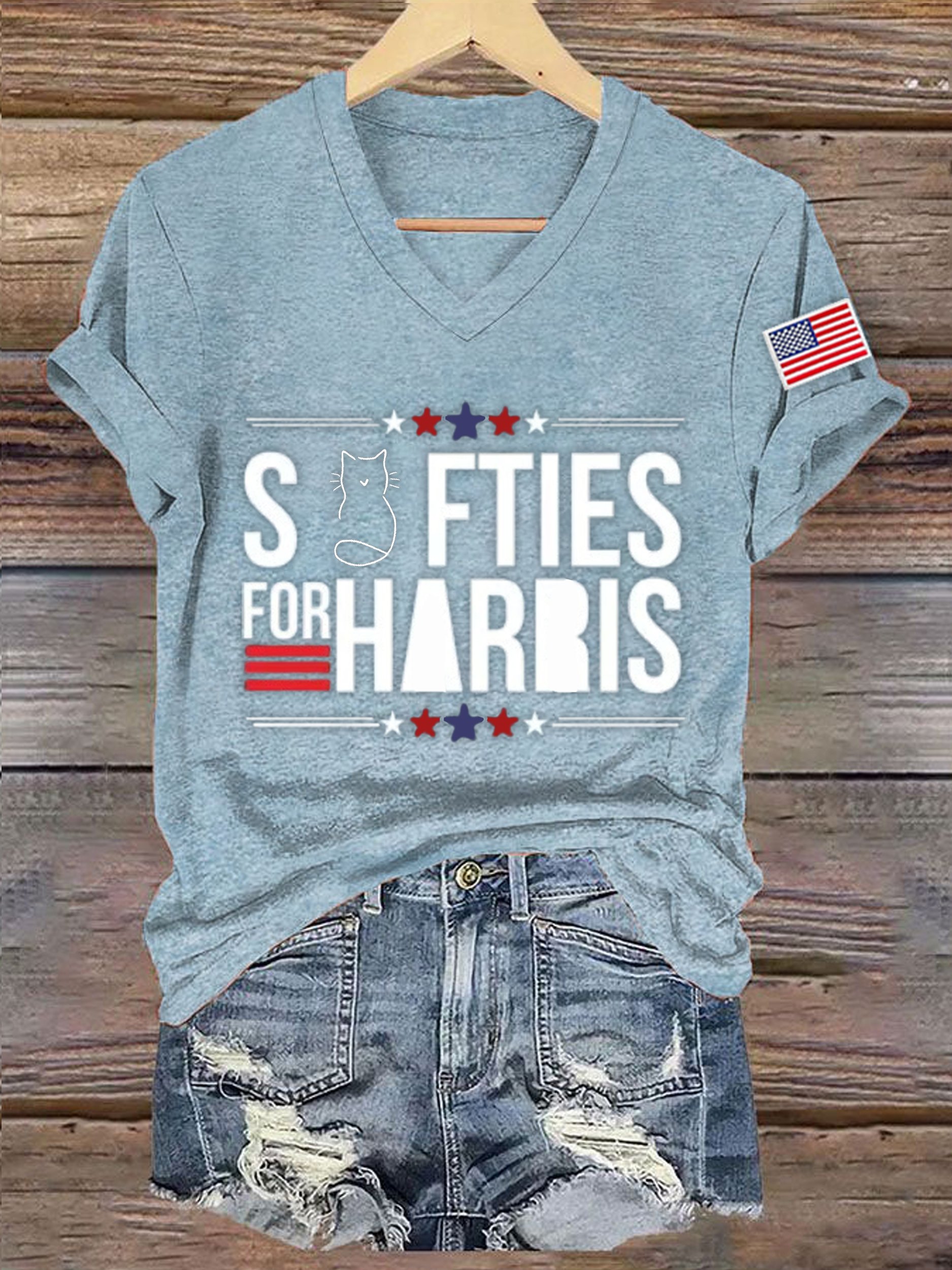 Women's La 2024 Swifties Printed Short-Sleeved T-Shirt