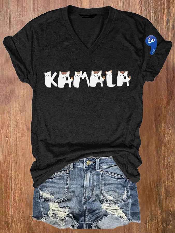 💙VOTE BLUE💙Women'S Retro La Print T-Shirt