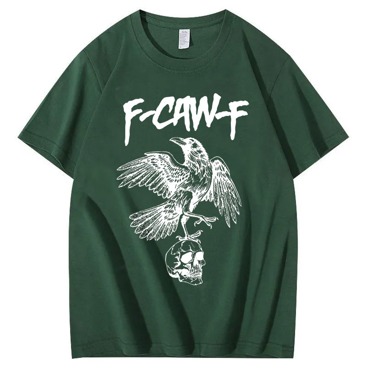F-CAW-F Skull Pattern T-Shirt