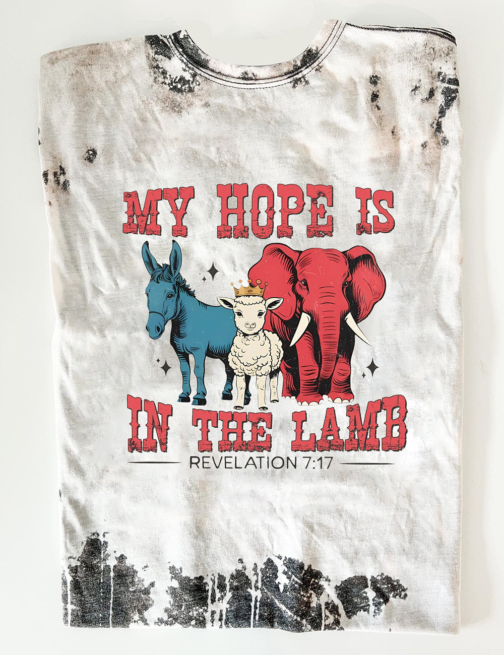 Women's My Hope Is in The Lamb Jesus Print T-Shirt