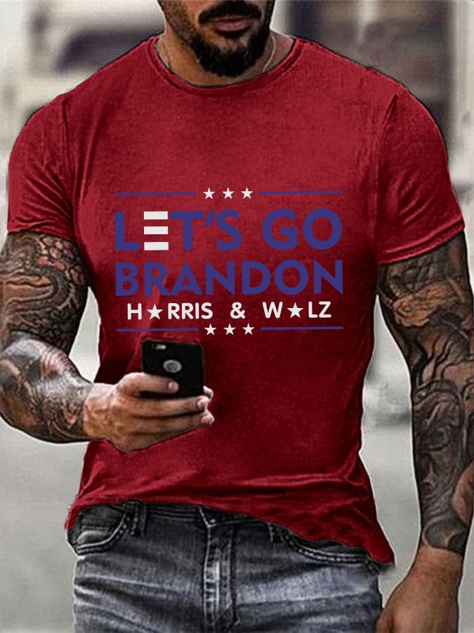 Men's Let's Go Brandon Print T-Shirt