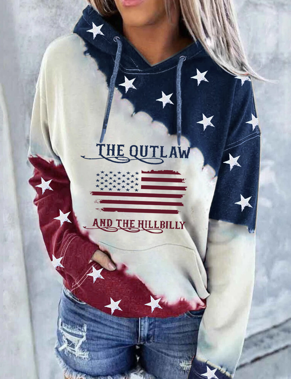 The Outlaw And The Hillbilly America Hoodie