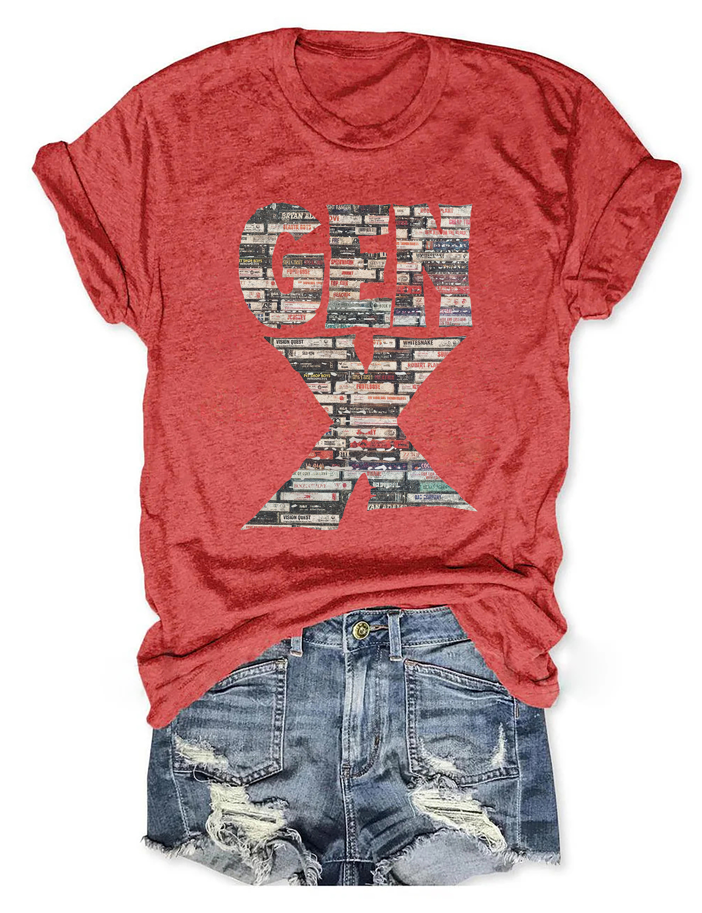 Gen X 80’s Rock Cassettes T-Shirt
