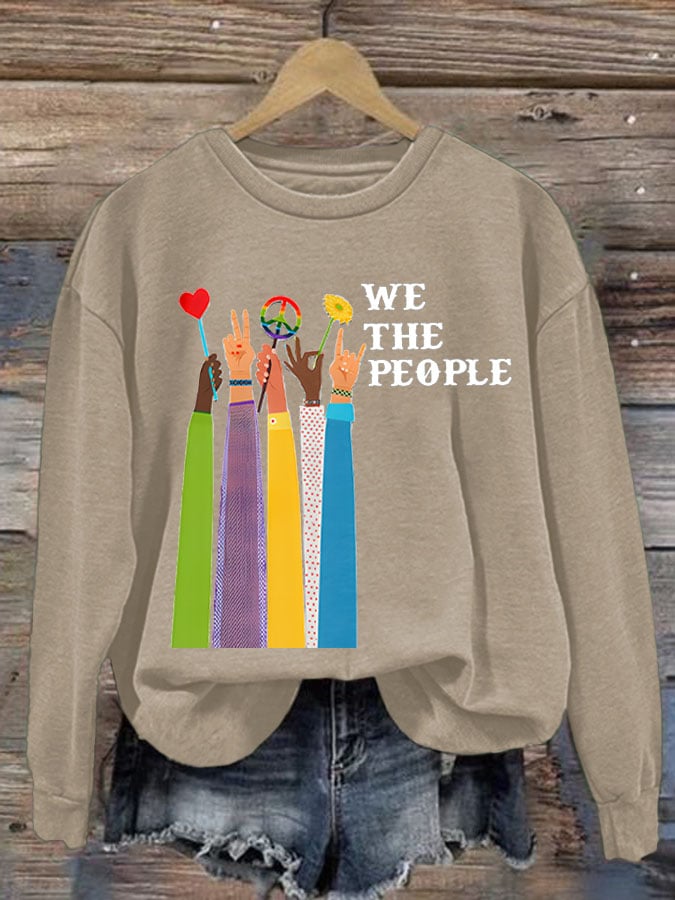 Women'S We The People Peace Printed Sweatshirt